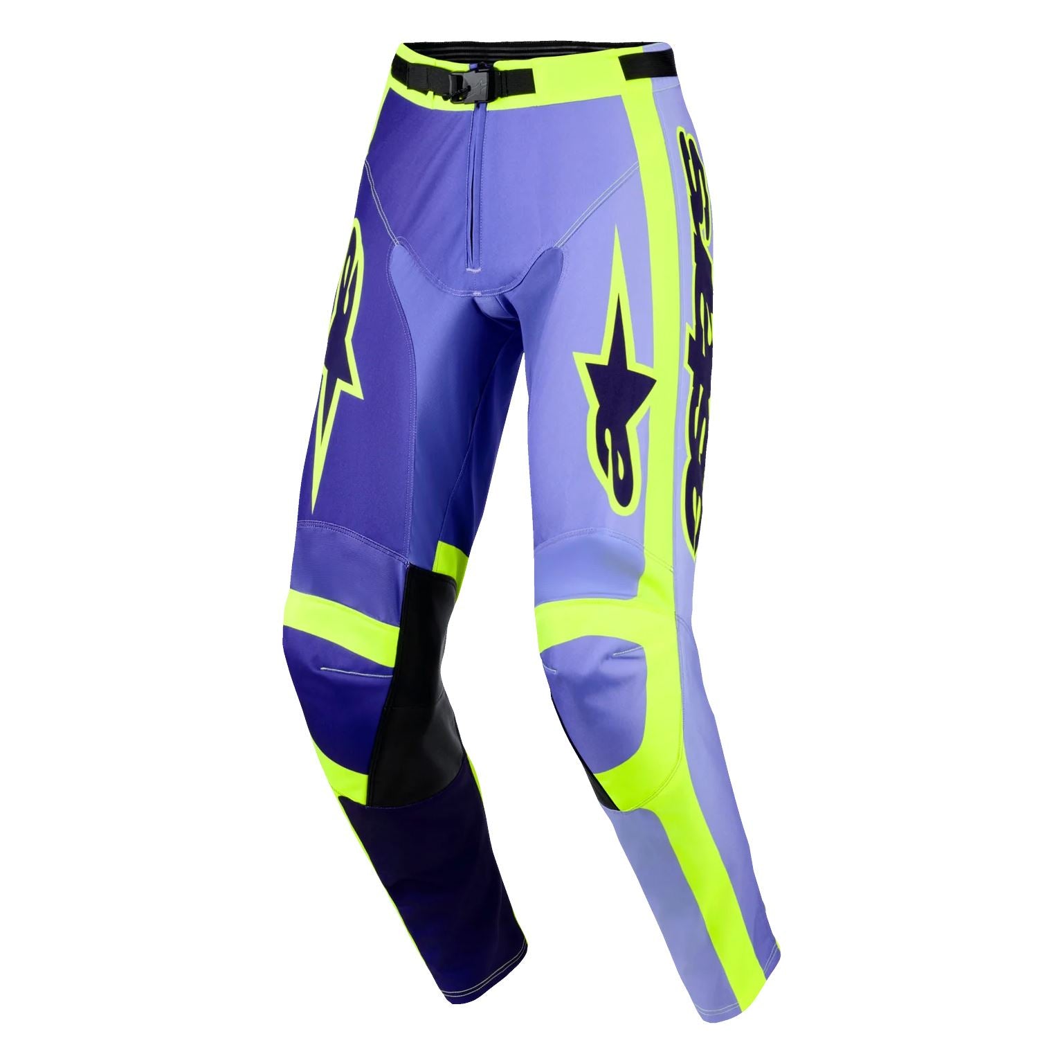 Alpinestars 2026 Racer Portl Motocross Pants Purple Yellow Flo